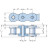 Цепь приводная роликовая однорядная стандарта ANSI PHC 35-1