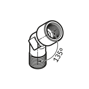 Угловой коннектор 45° LAPA 45