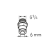 Штуцер с наружной резьбой G 1/4 для трубы 6 x 4 LAPF M 1/4 S