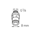 Штуцер с наружной резьбой G 1/8 LAPF M 1/8