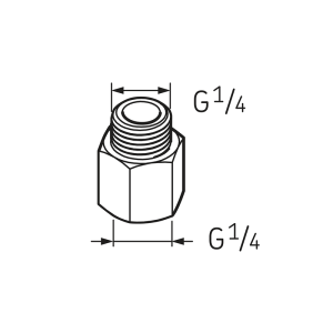 Переходник G 1/4 - G 1/4 LAPN 1/4