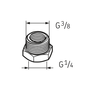 Переходник G 1/4 - G 3/8 LAPN 3/8