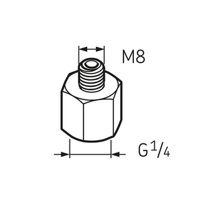 Переходник G 1/4 - M8 LAPN 8