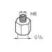 Переходник G 1/4 - M8 LAPN 8