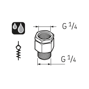 Обратный клапан G 1/4 LAPV 1/4