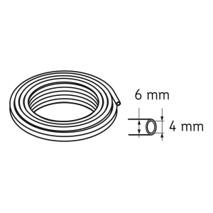 Гибкая трубка, длина 1000 мм, 6 x 4 мм LAPT 5000 S