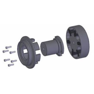 Упругая муфта FN10a с кулачками ( из двух частей)