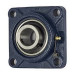 Подшипниковый узел типа UCF с литым фланцевым квадратным корпусом, со стопорным винтом, для метрических валов UCF 216