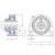 Подшипниковый узел типа SYF cо стационарным литым корпусом с коротким основанием, с эксцентриковым стопорным кольцом, для дюймовых валов SYF 45 FM