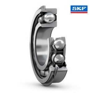 Однорядный радиальный шарикоподшипник с пазом для ввода шариков и стопорным кольцом и защитными шайбами с одной стороны 308-ZNR