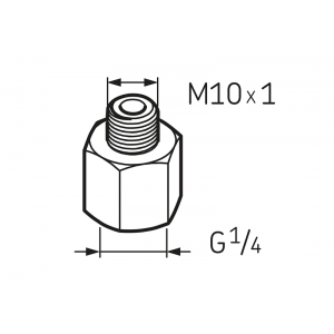 Переходник G 1/4 - M10x1 LAPN 10x1