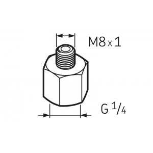 Переходник G 1/4 - M8x1 LAPN 8x1